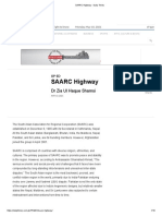 SAARC Highway - Daily Times
