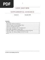 LEED 2009 MPR Supplemental Guidance