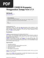 Download Installasi CMSID Di Komputer Menggunakan Xampp 173 by Abah aaY SN54432359 doc pdf