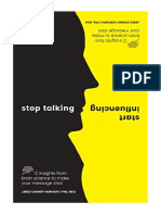 Stop Talking, Start Influencing: 12 Insights From Brain Science To Make Your Message Stick - Teaching Skills & Techniques