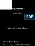 Jurisprudence - 1: LLB 5 A Class 1 and 2 INSTRUCTOR: Amara Amir