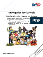 Kindergarten Worksheet 4 Quarter 2 Week 4 SB