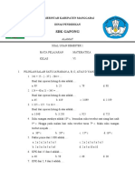 Soal Ujian Semester 1