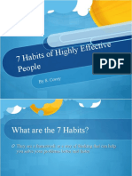 7 Habits of Highly Effectiv e People: by S. Co Vey
