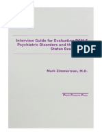 Interview Guide For Evaluation of DSM-V Disorders - Zimmerman