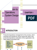 Introduction To Operations System Design