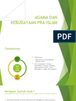 AGAMA DAN KEBUDAYAAN PRA-ISLAM