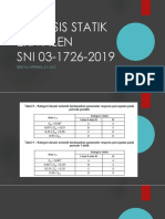 Analisis Statik Ekivalen (Sni 03-1726-2019)