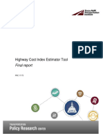 Highway Cost Index Estimator Tool: Final Report