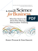 Data Science For Business: What You Need To Know About Data Mining and Data-Analytic Thinking - Foster Provost