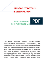 Kepentingan Strategis Pemeliharaan