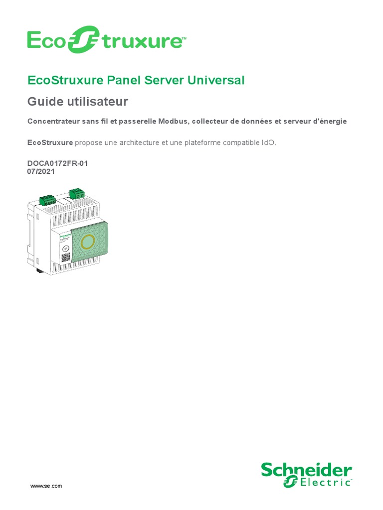EcoStruxure™ Panel Server2 | PDF | Wi-Fi | Ethernet