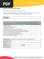 Child Enrolment Form v9 Fillable