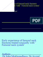 Early Experience of Femoral Neck Fractures Treated Surgically With Femoral Neck System'
