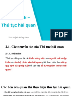 Chương 2. Thủ Tục Hải Quan