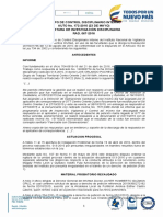 Apertura de Investigación Disciplinaria 067-2016