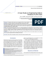 A Case Study On Engineering Failure Analysis of Link Chain