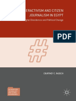 Cyberactivism and Citizen Journalism in Egypt Digital Dissidence and Political Change by Courtney C. Radsch (Auth.)