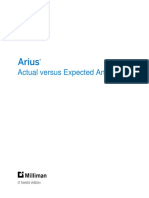 Arius Actual Vs Expected Analysis