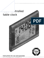 Tchibo Radio-Controlled Table Clock (GB242976) User Guide