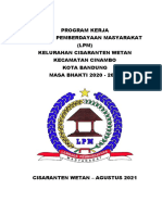 Program Kerja LPM Kelurahan Cisaranten Wetan