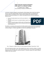Design of Precast Concrete Structures With Regard To Accidental Loading
