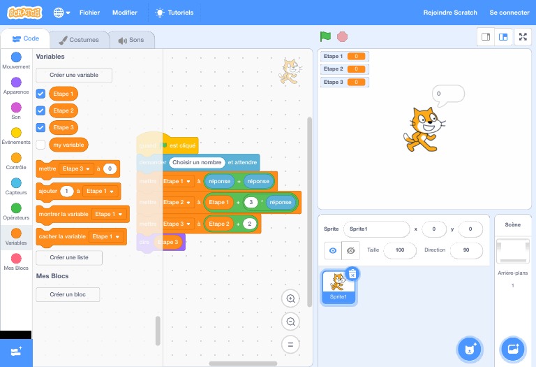 Programme Scratch : Imagine et Partage | PDF | Informatique ...