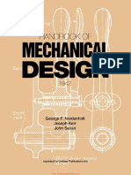 Handbook of Mechanical Design George F Nordenholt and Joseph Kerr and John Sasso