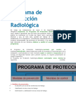 Programa de Protección Radiológica