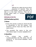 Whatisafile?: Attributes of The File