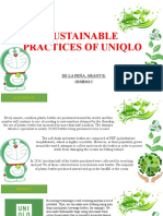 Sustainable Practices of Uniqlo