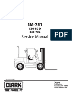 Clark C60-80D C60-75L Forklift Factory Service Repair Workshop Manual Instant Download! (SM - 751)