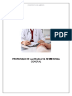 Consulta médica general protocolo