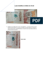 5 Características para Identificar El Billete de 20 Mil