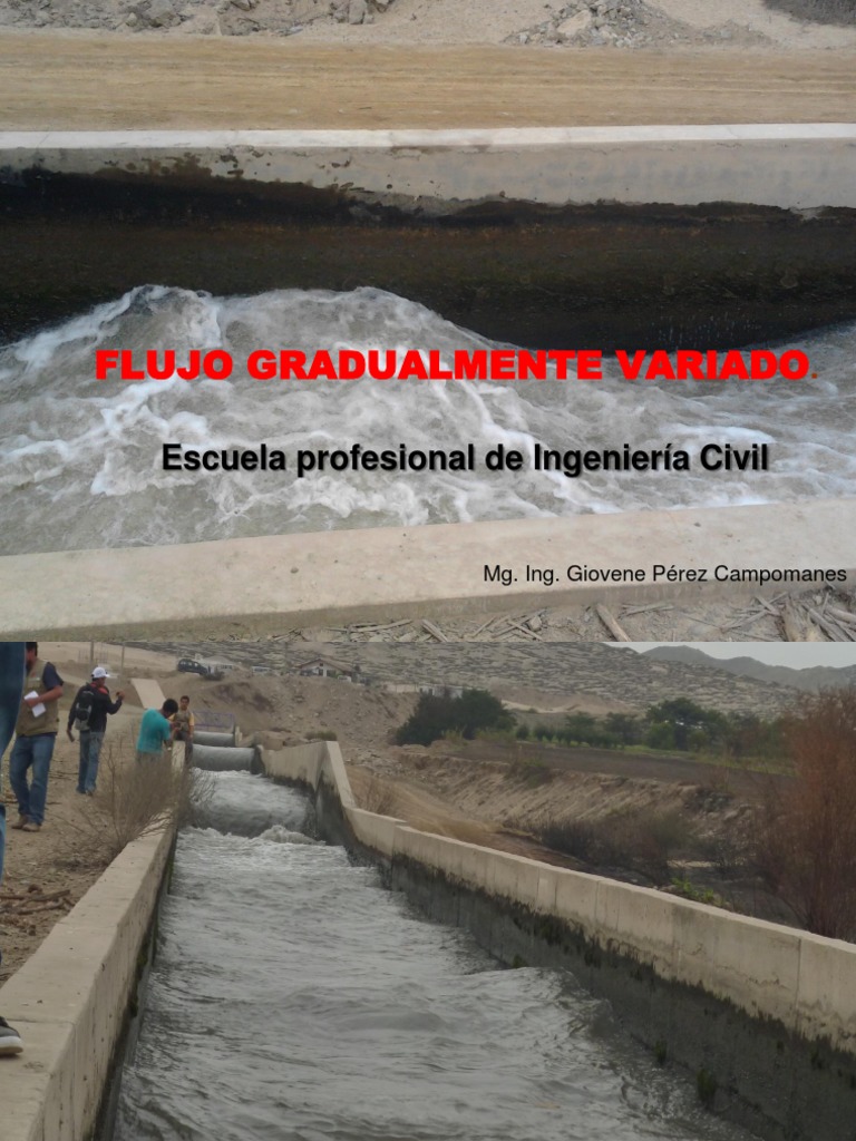 Evaluación del Flujo Gradualmente Variado | PDF | Canal | Integral