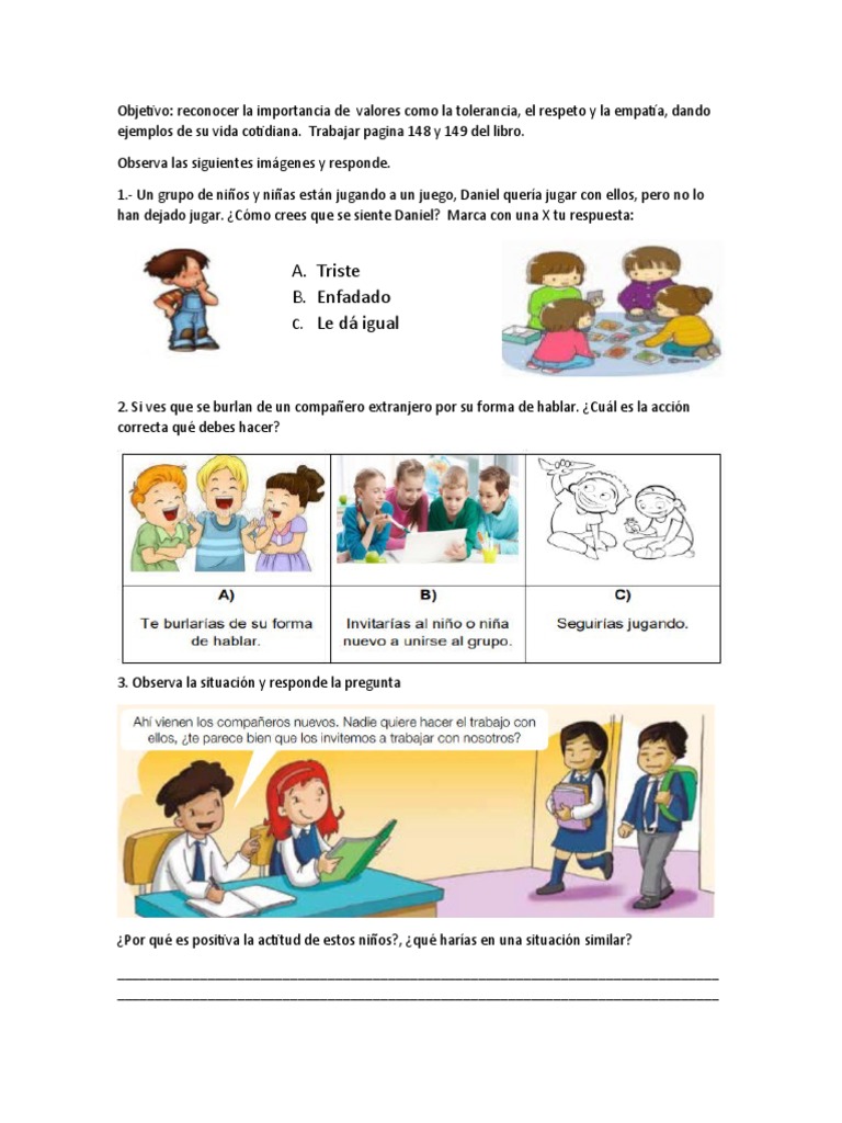 Fomentando la empatía en niños | PDF | Artes del Lenguaje y ...