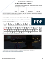 GTA 5 Cheats Pour PC - Tous Les Codes Pour GTA V PC