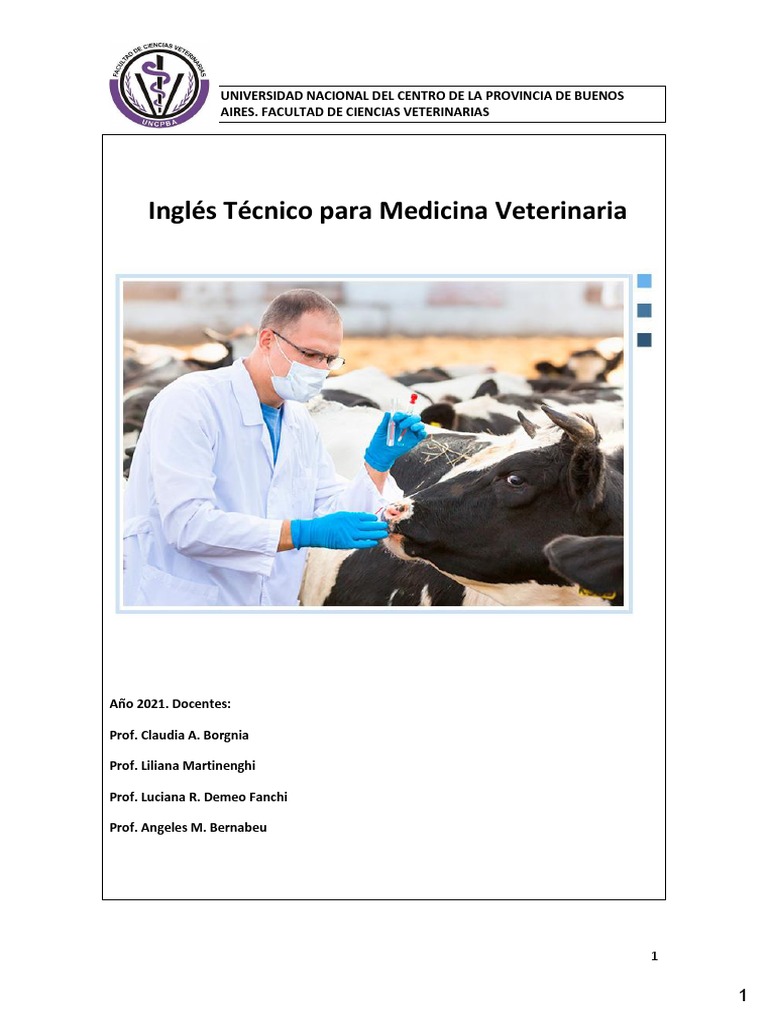 2021 Cuadenillo Ingles Medicina Veterinaria | PDF | Diccionario | Palabra