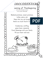 The Meaning of Thanksgiving: Written By: Nicolette Lennert Art By: Karen Whiteside