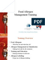 Food Allergen Management Training