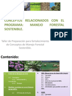 Conceptos Relacionados Con El Programa: Manejo Forestal Sostenible