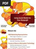 Download Using Social Media for your NonProfit by Morris County NJ SN54441472 doc pdf