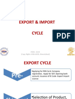 Export - Import Cycle