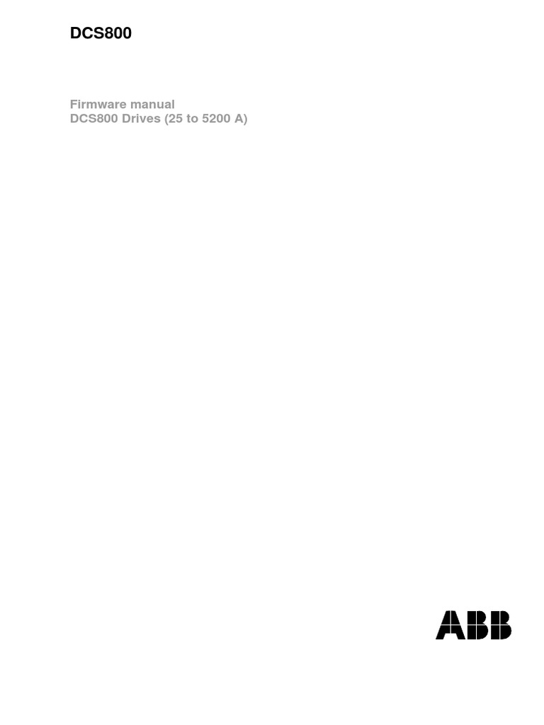dcs800 Firmware Manual e A PDF Parameter Programming