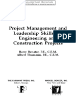Project Management and Leadership Skills For Engineering and Construction Projects