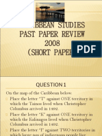 CAPE Caribbean Studies Solution 2008