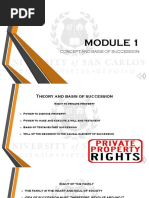 Module 1. Concept and Basis of Succession