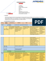 Planificación semanal de actividades docentes