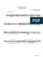 (Free Scores - Com) - Brahms Johannes String Quartet Minor 2nd Movement Cello Part