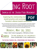 Taking Root - Shoresh Event Flyer